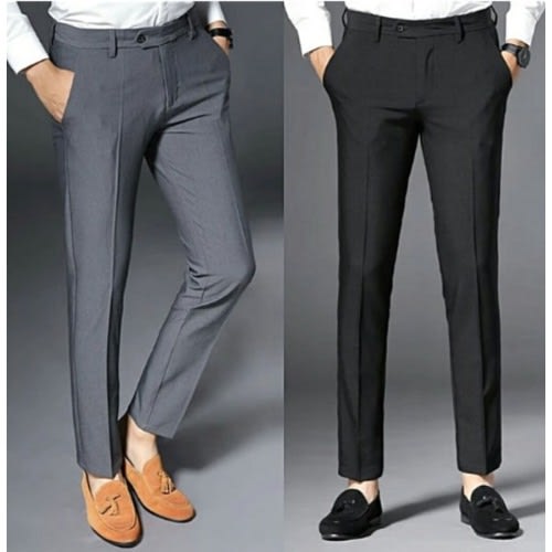 Men's Trousers - Ash & Black | Konga Online Shopping