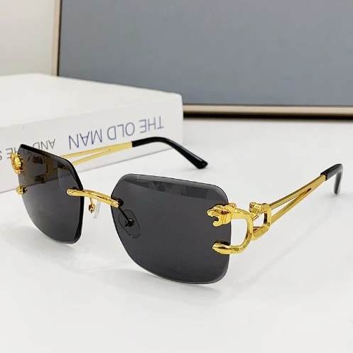 Unisex Square Rimless Sunglasses With Free Box | Konga Online Shopping