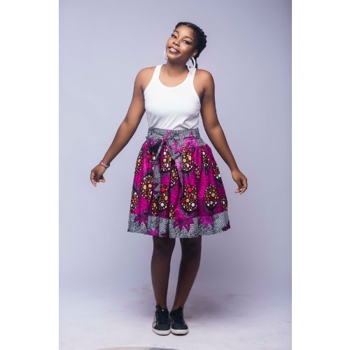 ankara skater skirt