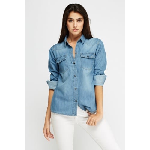 new look denim top