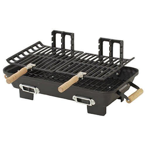 Hibachi Table Top Charcoal Bbq W/twin Gril Konga Online Shopping