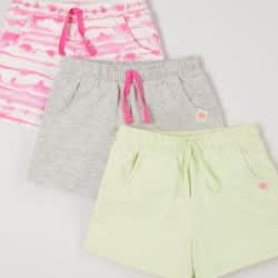 Morrisons Girls Plain & Patterned Shorts -3 Pieces | Konga Online Shopping