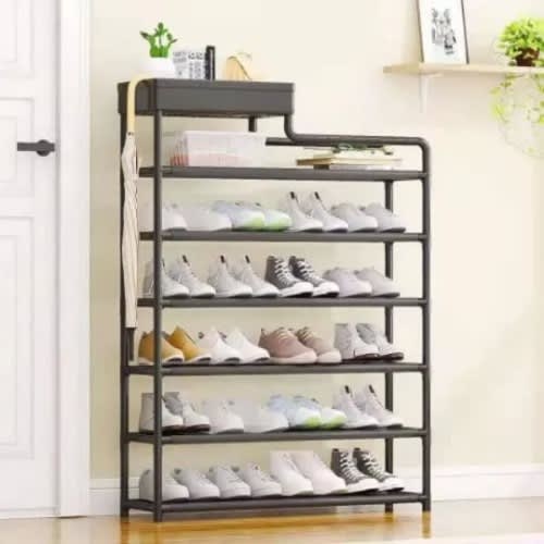 Shoe Storage Rack Black 6 Layers Konga Online Shopping