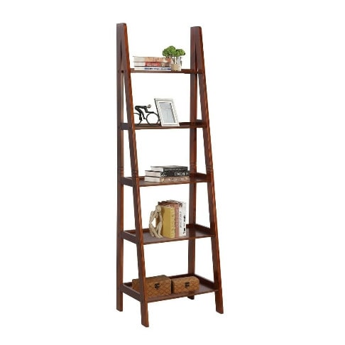 Handys Barrow Furniture 5 Wall Shelf Ladder Cherry Wood Bookshelf