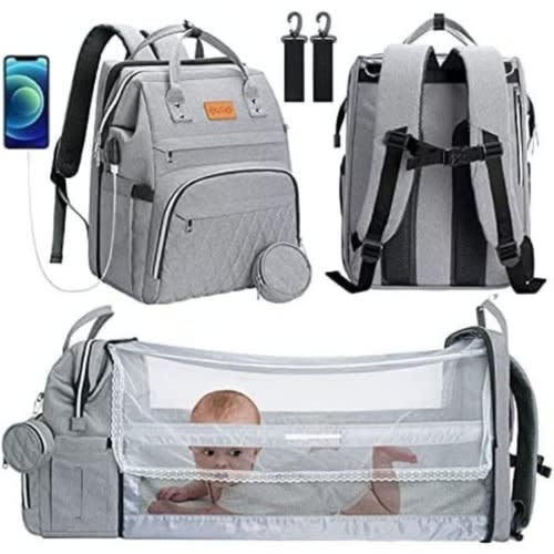 Multifunctional Baby Diaper Backpack Bag With Bed Konga Online Shopping