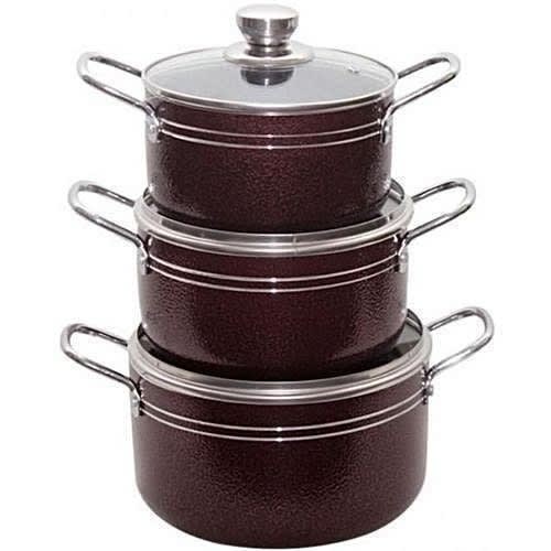 Kinelco 4 Non-stick Aluminum Cooking Pots