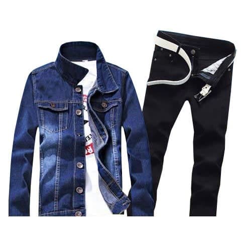 Jean Jacket Plus Trousers - Blue And 