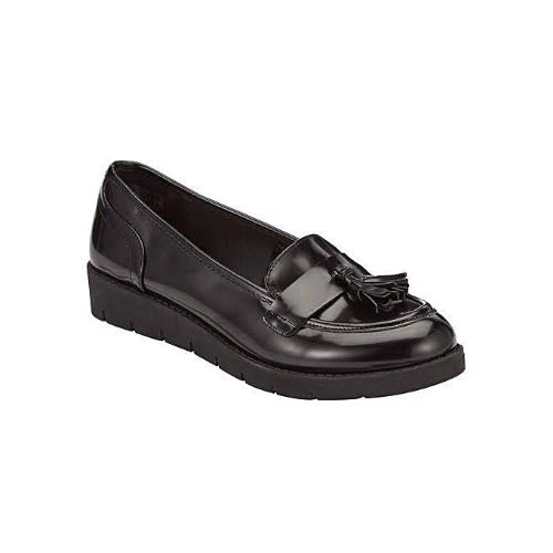 black patent brogue school shoes