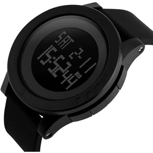 Led rubber top wrist watch