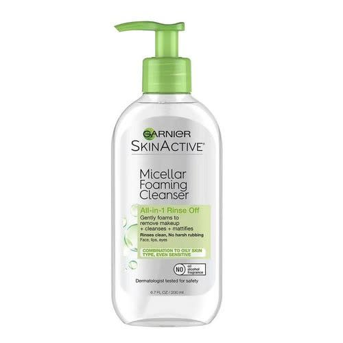 garnier micellar foaming gel cleanser