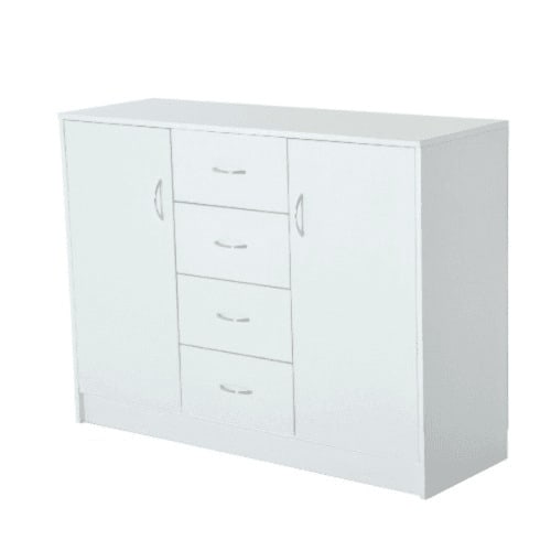 Storage Cabinet 2 Doors And 4 Drawers White Konga Ping Storage Cabinet 2 Doors And 4 Drawers, White Storage Cabinet With Drawers