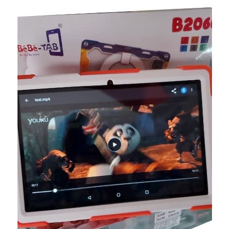 Tab B-2060 Kids Tablet - 10.1" - 256GB ROM - 6GB RAM - 4G Dual SIM - 6000mAh - Orange Case.