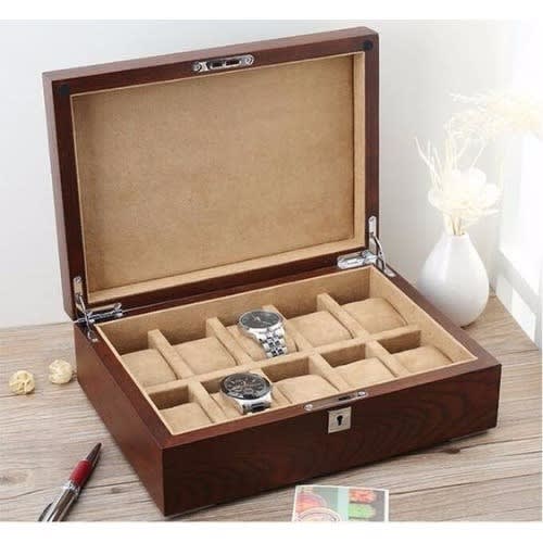 Brown Wrist Watch bracelet Storage Box 10 Slots Konga Online