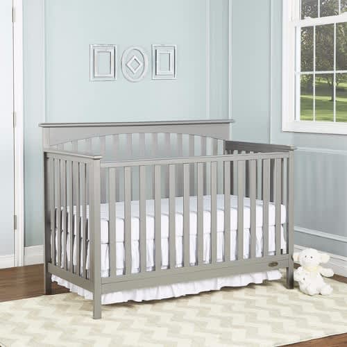 Handys Davenport Wood Storm Grey 5 In 1 Convertible Crib Grey