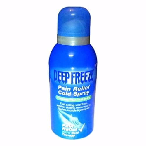 Deep Freeze Pain Relief Spray.