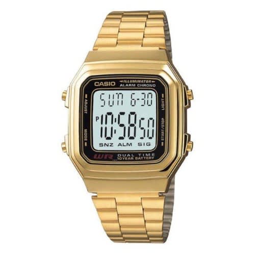 gold water resistant watch