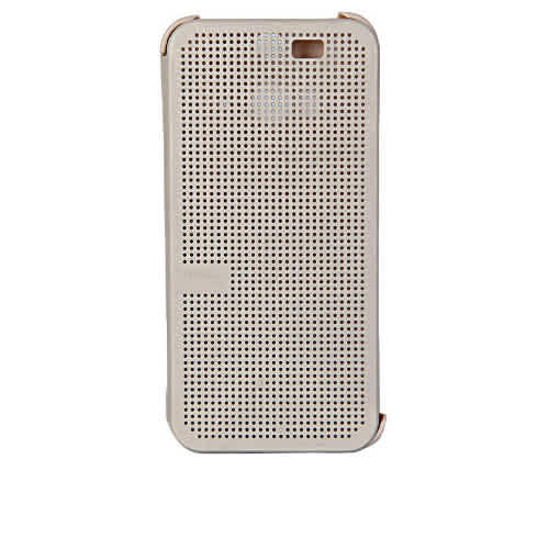 dot view case for htc one m9 gold