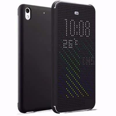 dot view flip case for htc desire 628 black