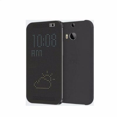 dotview smart flip cover for htc desire 828 black