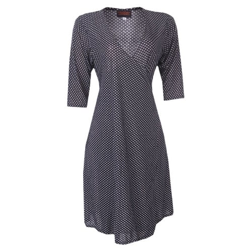 dotted wrap dress