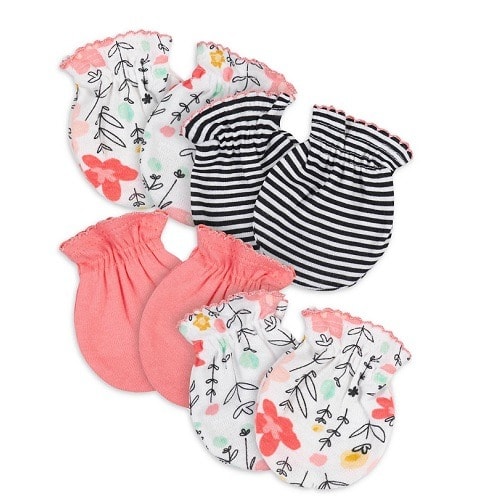 Baby girl sales scratch mittens