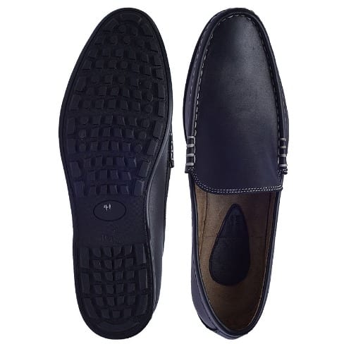 Hand-stitched Leather Loafers - Black | Konga Online Shopping