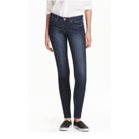 h and m low rise jeans