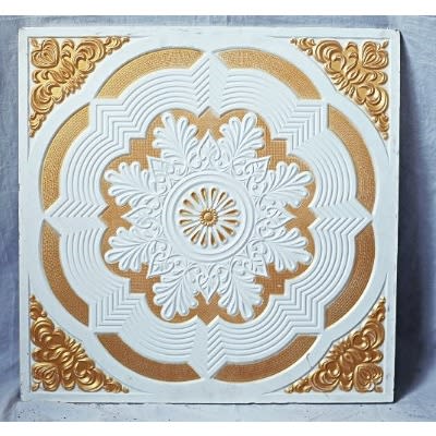 Gold And White Design Pop Ceiling