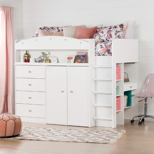Beyond Tiara Loft Bed With Desk Twin Konga Online Shopping