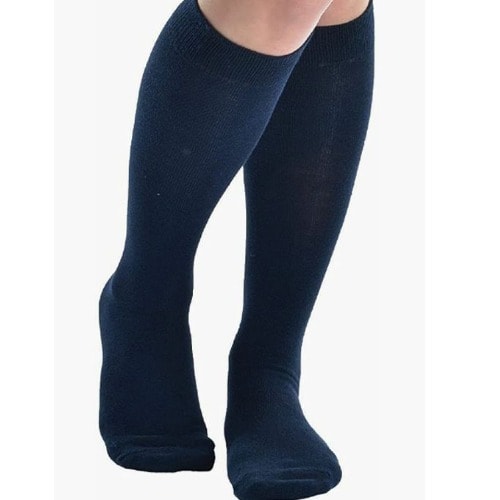 Navy knee discount high tights