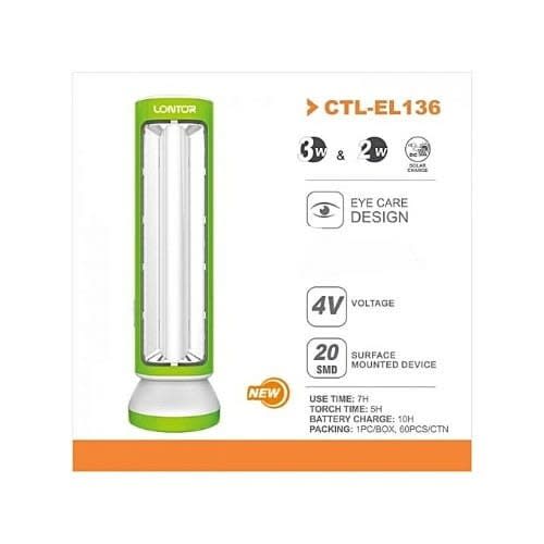 Torche rechargeable LED CTL-EL136 LONTOR - DEKKAL