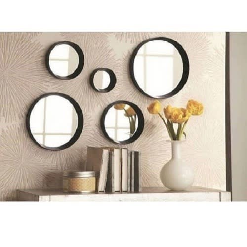 Decorative Mirror Set 5 In 1 Konga, White Decorative Mirror Set