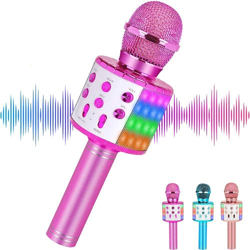 Wireless Bluetooth Karaoke Microphone - Pink | Konga Online Shopping