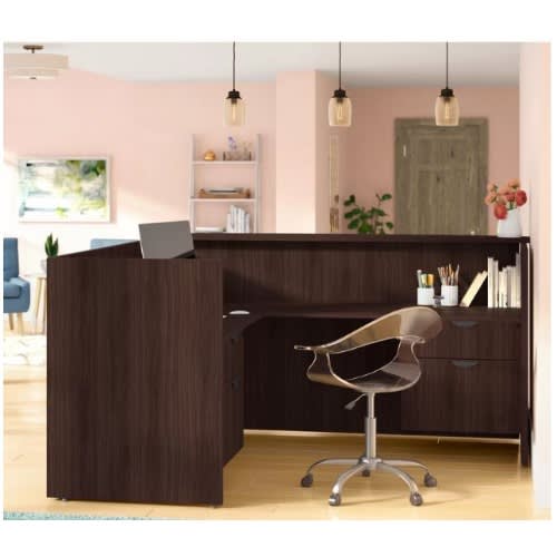 Handys Linh L Shape Wood Reception Desk Konga Online Shopping