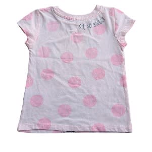 Girl's Polka Dot Minnie Mouse Cap Sleeve Top - Pink | Konga Online Shopping