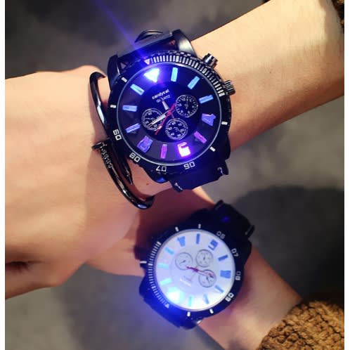 luminous led watch