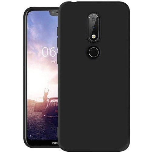 Rubber Back Case For Nokia 6 1 Plus Black Konga Online Shopping