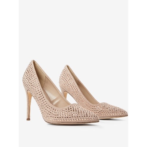 nude glitter shoes