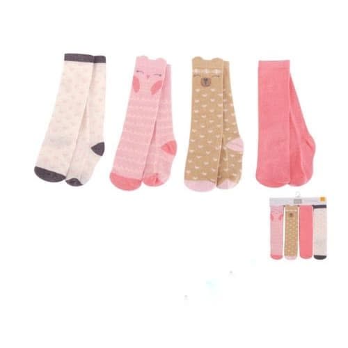 Hudson Baby Baby Knee High Socks For Girls Pack Of 4 Konga Online Shopping