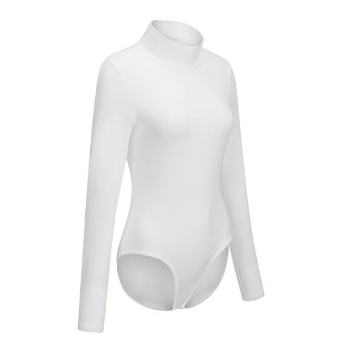 Long Sleeve Turtleneck Bodysuit - White | Konga Online Shopping