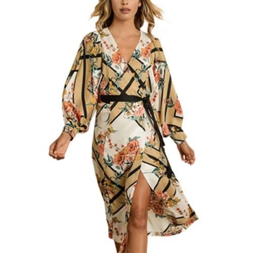 floral kimono dress