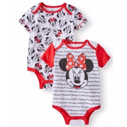 Disney Minnie Mouse Baby Girl Bodysuit 2 Pack Konga Online Shopping