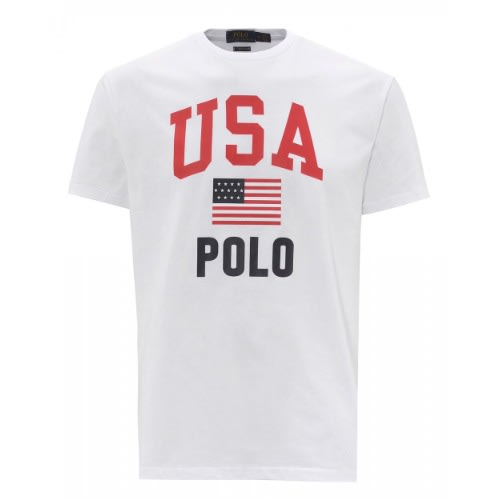 Ralph Lauren USA Polo T Shirt - White | Konga Online Shopping
