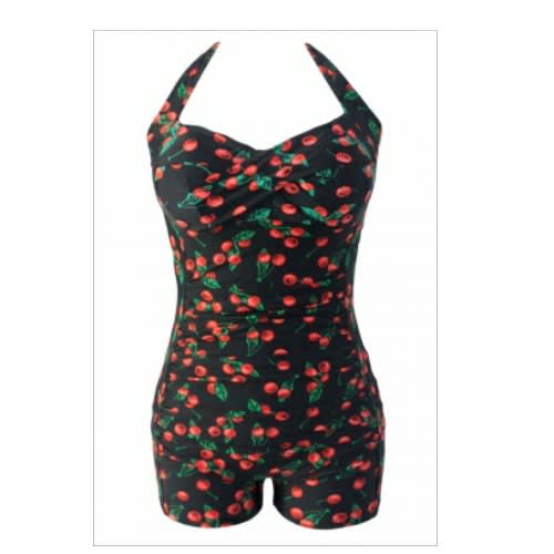 black vintage swimsuit