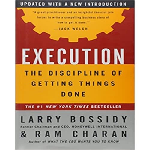 Execution The Discipline Of Getting Things Done Konga Online