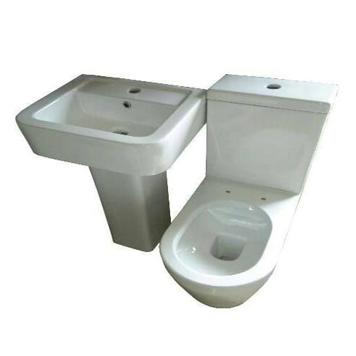 Executive Toilet Set Basin Water Closet With Toilet Seat