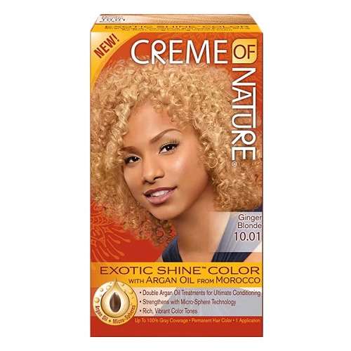 Creme Of Nature Exotic Shine Argan Oil Hair Color Ginger Blonde