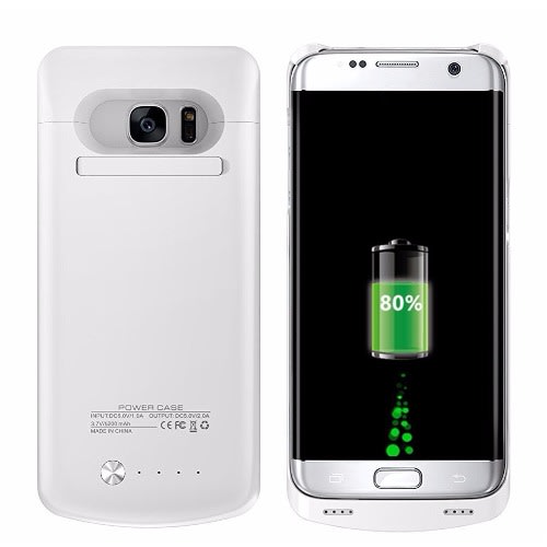 extra power backup case for samsung galaxy s7 edge 5200mah white