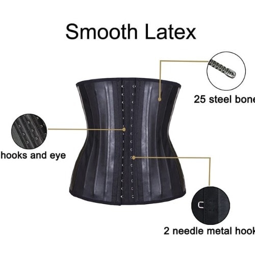 Latex Waist Trainer With 25 Steel Bones Konga Online Shopping