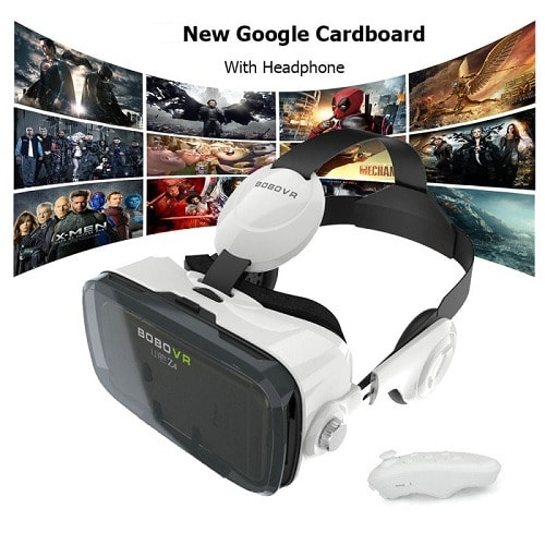 Google Virtual Reality 3d Video Glasses With Headphone Remote